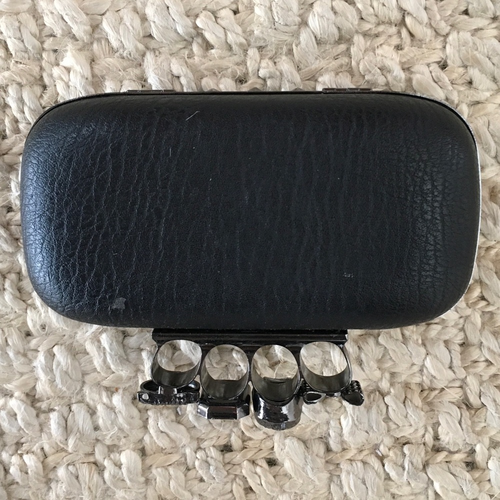 Black Studded Knuckle Clutch – Fashion Statement Bag - Picture 4 of 4
